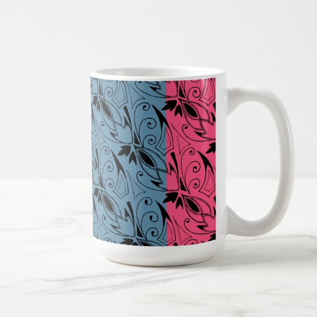 Caneca De Café Art Deco Floral (Direita)