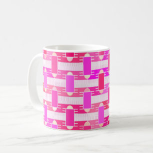 Caneca De Café Art Deco industrial chic - rosa, fúcsia, orquídea
