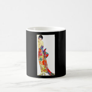 Caneca De Café Art Deco Lady in formal Gown