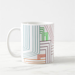 Caneca De Café Art Deco Lines