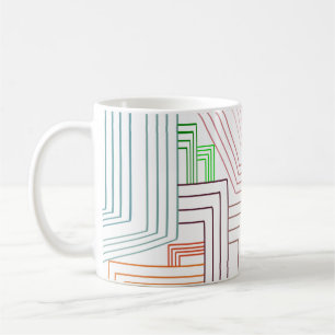 Caneca De Café Art Deco Lines