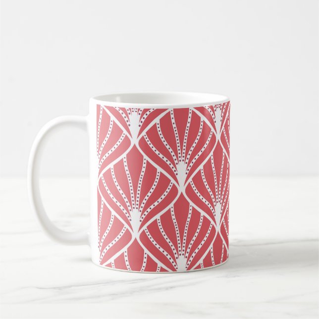 Caneca De Café Art Deco, padrão geométrico sem costura. (Esquerda)