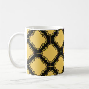 Caneca De Café Art Deco padrão perfeito. Orna de decoração de 