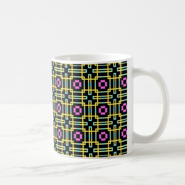 Caneca De Café Art Deco Tartan (Direita)