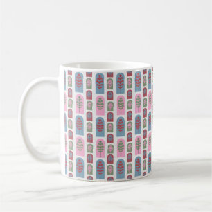 Caneca De Café Art Deco Trees