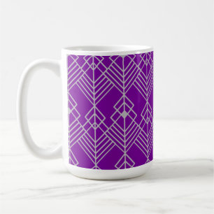 Caneca De Café Art Deco Zig Zag