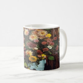 Caneca De Café Art Floral Vase Buquê Mug