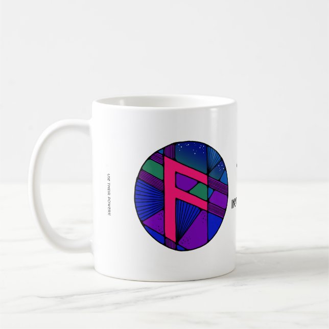 Caneca De Café Art Nouveau Ansuz Rune Mug - INSPIRAÇÃO! (Esquerda)