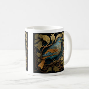 Caneca De Café Art Nouveau Bird Classic Mug, 11 oz