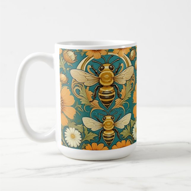 Caneca De Café Art Nouveau Bumble Bee Mug (Esquerda)