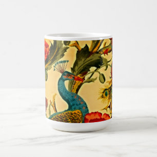 Caneca De Café Art Nouveau Elegance: Sidewall, The Peacock, 1896