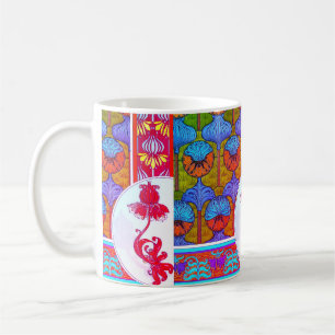 Caneca De Café Art nouveau floral