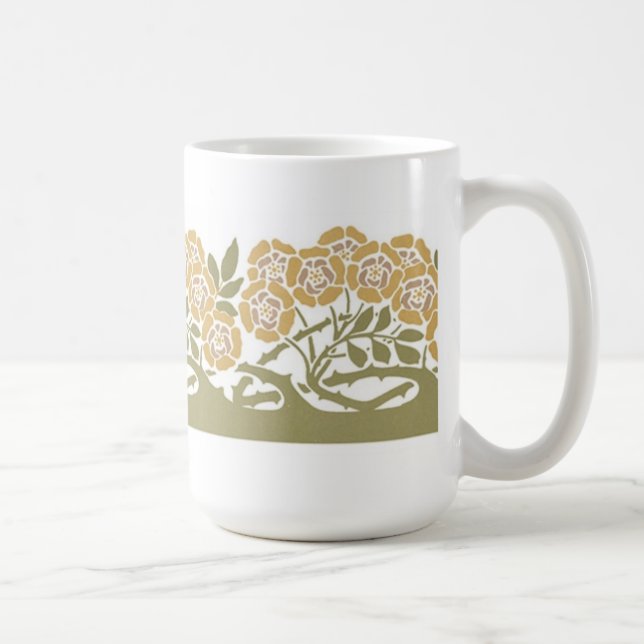 Caneca De Café Art Nouveau Flowers - Mug (Direita)