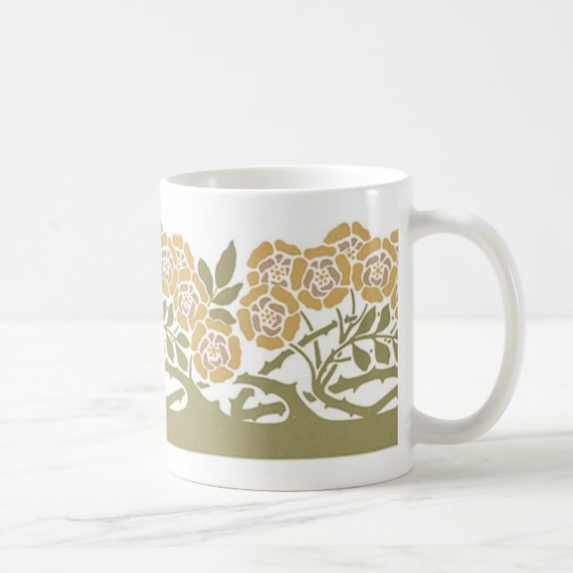 Caneca De Café Art Nouveau Flowers - Mug (Direita)