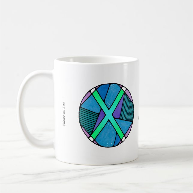 Caneca De Café Art Nouveau Gebo Rune Mug - GENEROSIDADE! (Esquerda)