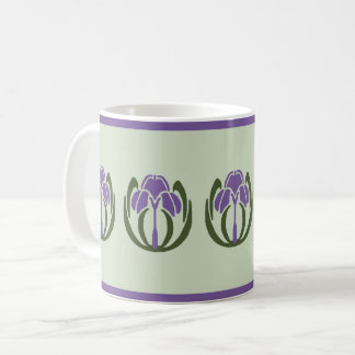 Caneca De Café Art Nouveau Iris Coffee Mug