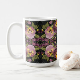 Caneca De Café Art Nouveau Jardim de Pânico