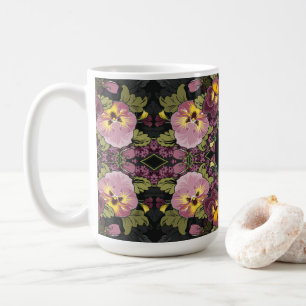 Caneca De Café Art Nouveau Jardim de Pânico