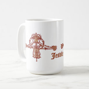Caneca De Café Art Nouveau Ornament de Jessie Marion King