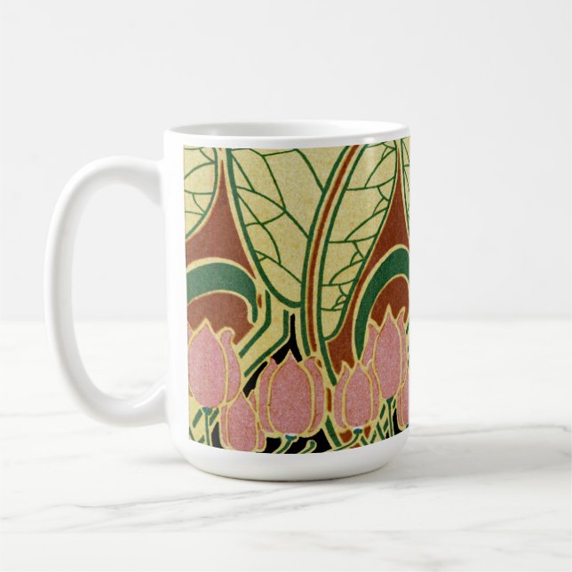 Caneca De Café Art Nouveau padrão nº 1 (Esquerda)
