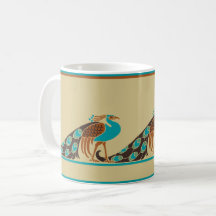 Art Nouveau Peacocks Coffee Mug