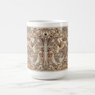 Caneca De Café Art Nouveau Por Todos Os Padrões