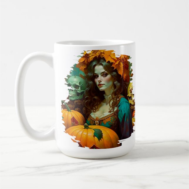 Caneca De Café Art Nouveau Samhain (Esquerda)