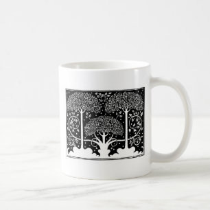 Caneca De Café Art Nouveau Tree Beardsley Pattern