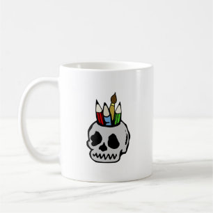 Caneca De Café Art Skull