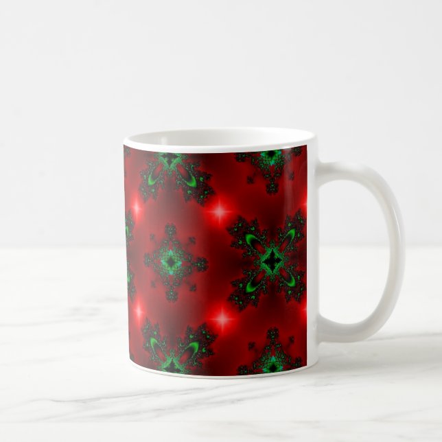 Caneca De Café Artdeco de Natal em Estilo Retroativo (Direita)