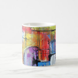 Caneca de Café Arte Abstrata