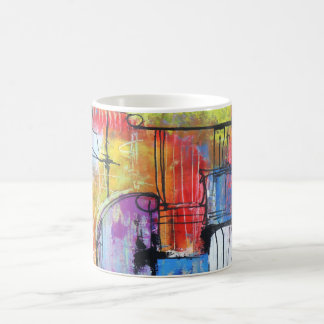 Caneca de Café Arte Abstrata