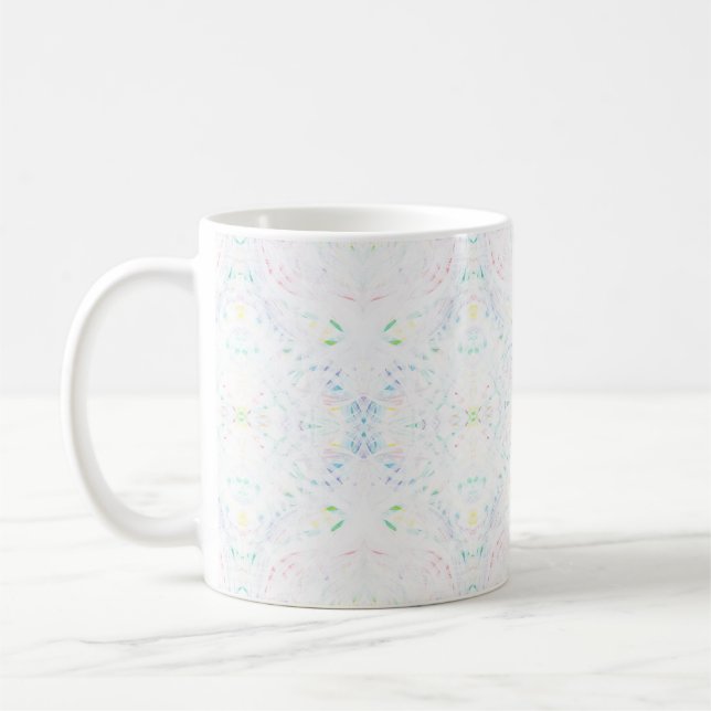 Caneca De Café Arte Abstrata Aquarela Arco-íris Luz de Cisma (Esquerda)