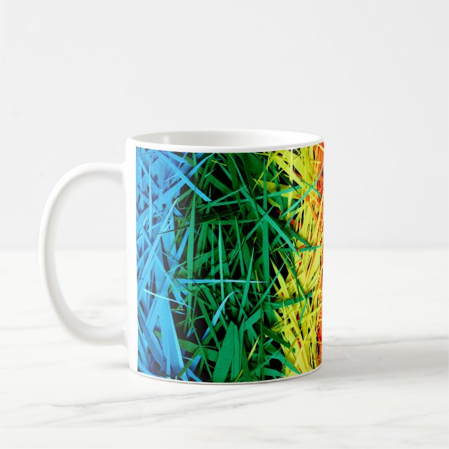 Caneca De Café Arte abstrata colorida (Esquerda)
