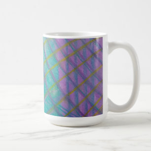 Caneca De Café Arte abstrata colorida única P34