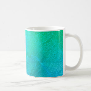 Caneca De Café Arte abstrata de gelo azul-água artístico