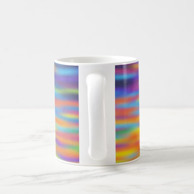 Caneca De Café Arte abstrata do pôr do sol no deserto (Alça)