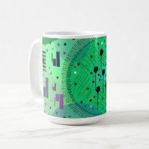Arte Abstrata: Fruta Kiwi Verde