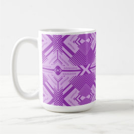 Caneca De Café Arte abstrata padrão geométrico sem emendas Chevro