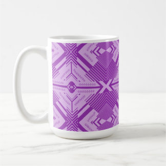 Caneca De Café Arte abstrata padrão geométrico sem emendas Chevro