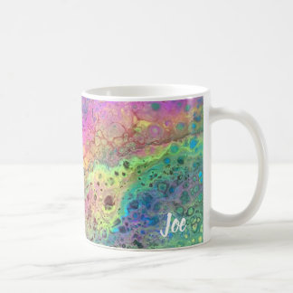 Caneca De Café Arte Abstrato de Joe - Radical Rainbow - Copas de 