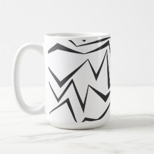 Caneca De Café Arte abstrato moderna, dinâmica, simples, ousada