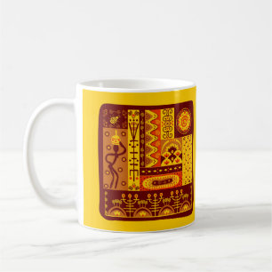 Caneca De Café Arte Africana