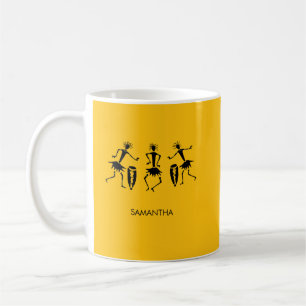 Caneca De Café Arte Africana, Bons Dançarinos Felizes