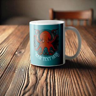 Caneca De Café Arte Alternativa de Polvo Adicione o Seu Texto Des