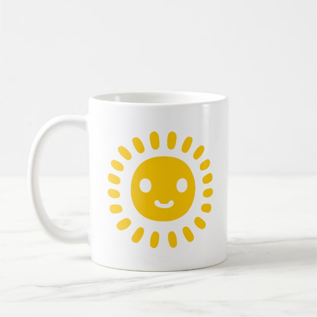 Caneca De Café Arte Amarela (Esquerda)