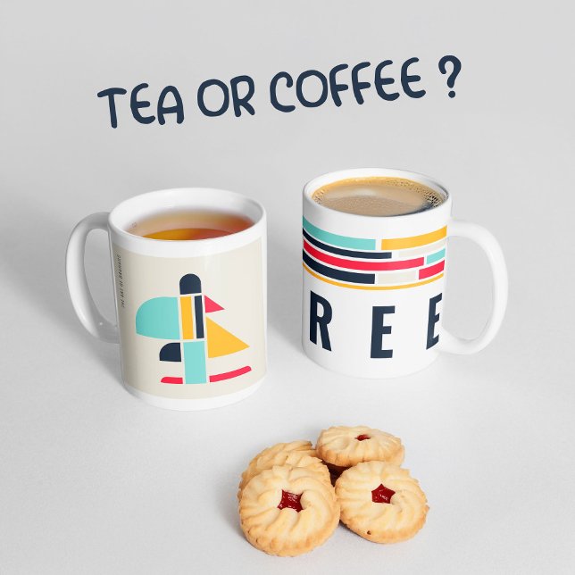 Caneca De Café Arte Bauhaus - Árvore (Criador carregado)