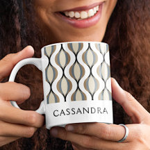 Arte bege taupe personalizado cinza branco preto
