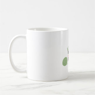 Caneca De Café Arte Botânica Minimalista de Verdura para Crianças