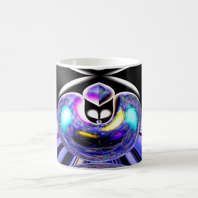 Caneca De Café arte celestial alienígena (Centro)
